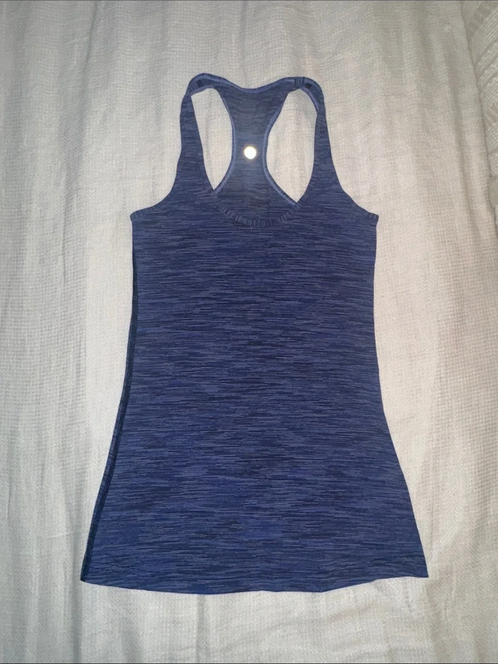 lululemon athletica Heathered Navy Racerback Tank